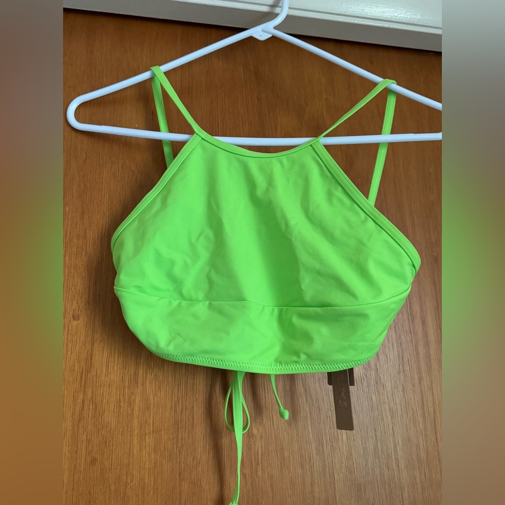 SKIMS Neon Green Swim Top